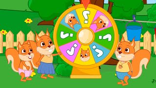 Famille d'Écureuil - Roue à souhaits pour la compétition Animé 2022 en Français