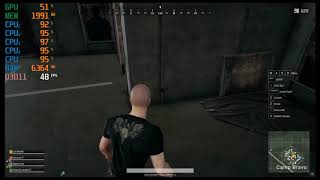 AMD A8 9600 & GTX 1050ti 4Gb - PUBG - Gameplay Benchmark Test