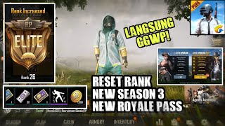 UPDATE ROYALE PASS SEASON 3 DAN RESET RANK PUBG MOBILE !