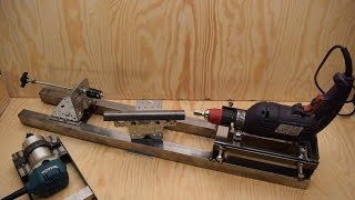 Homemade lathe with a drill, the multi-feature platform Part 1