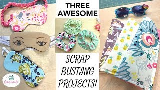 THREE fun and easy projects using Fabric Scraps!