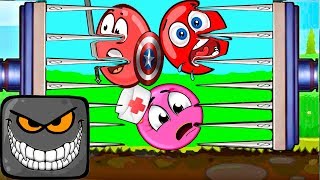 МУЛЬТИК - Красный Шарик и Розовый Шар Королева. Заговор квадратов. Red Ball для детей! 19
