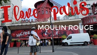 A QUICK TOUR AT THE MOULIN ROUGE  , PARIS  FRANCE VLOG #96
