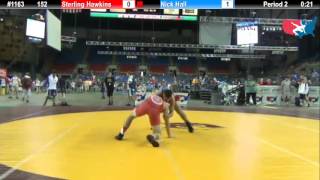 Fargo 2012 152 Round 3: Sterling Hawkins (Oklahoma) vs. Nick Hall (Alabama)