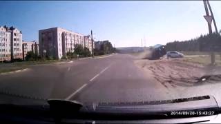 Подборка с видеорегистратора аварий и ДТП 2014 год