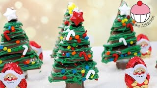 Chocolate Christmas KitKat Forest - No Bake Xmas Dessert with Cupcake Addiction
