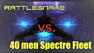 EvE Online Solo PvP | Rattlesnake vs. 40+ Spectre Fleet - INSANE TANK