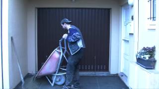Réalisation d'une entrée de garage en pavés - Société DPK