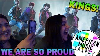 BTS x AMA's RED CARPET & PERFORMANCE REACTION | KMREACTS