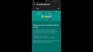 How to Enable/Activate On-Body Detection on your Android Lollipop Device