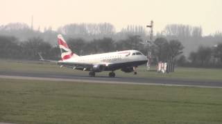British Airways Embraer 170 landing at EHRD