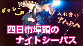 【四日市埠頭】霞埠頭でシーバスが入れ食い！ナイトシーバス！　酔いどれ釣り師  政宗(ﾏｻﾑﾈ)
