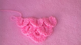 Πλεξη Κροκοδειλος σε Τριγωνο/ Crocodile Stitch in a Triangle Crochet Tutorial