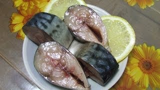 Скумбрия сухого посола.  Скумбрия малосольная.  Простой рецепт засолки рыбы.