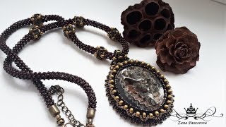 Кулон из симбирцитовой жеоды 1 часть.