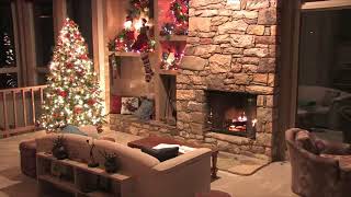 screensaver Christmas tree with a fireplace / заставка Рождественская ёлка с камином