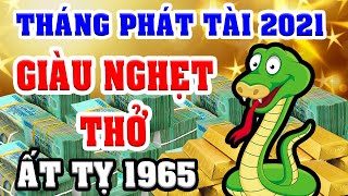 Tuổi ẤT TỴ 1965 Năm 2021 Gặp THÁNG PHÁT TÀI Không TRÚNG SỐ ĐỔI ĐỜI Thì Cũng Có BẠC TỶ Cầm Tay