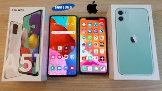 SAMSUNG GALAXY A51 VS IPHONE 11 - СТОИТ ЛИ ПЕРЕПЛАЧИВАТЬ ЗА ЯБЛОЧКО?