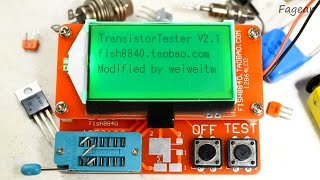 Обзор "Transistor Tester" ("ESR Tester") - тестера радиодеталей