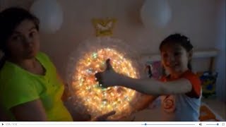 Собираем диско шар своими руками, цветомузыка из стаканчиков !!!!