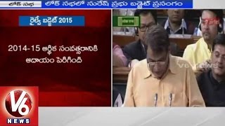 Railway Minister Suresh Prabhu introduces Rail Budget 2015 - Part 2 (26-02-2015)