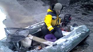 Рыболовно-охотничья база Оять, рыбалка в ноябре 2013 г