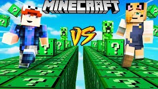 SZALONY WYŚCIG! - CREEPER LUCKY BLOCKI MINECRAFT (Creeper Lucky Block Race) | Vito vs Bella