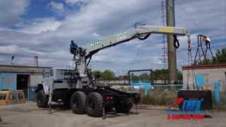 Седельный тягач Урал 4320 с КМУ ИФ-300 и буровой установкой_ГП ГИРД
