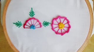 Hand Embroidery: Bullion Knot and Blanket Stitch (Flowers)