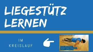 Liegestütz im Kreislauf: Ausführung Tutorial Deutsch