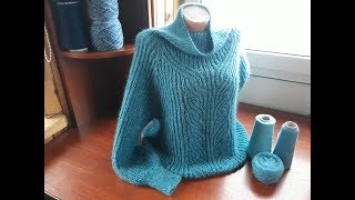 Джемпер патентным узором. Часть 7. Рукава.