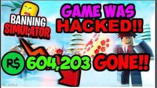 ?BEST GAME ON ROBLOX GONE FOREVER!!? (Banning Simulator Roblox)