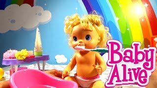 Куклы Пупсики Беби Алив Мультик с куклой про детей Девочка Катя играется с игрушками Утро пупсика