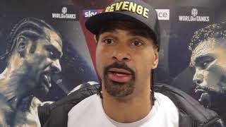 DAVID HAYE (RAW & UNCUT) ON TONY BELLEW, THE REMATCH, PAST DEMONS, JOSHUA v WILDER NEGOTIATIONS