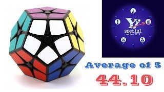 Kilominx average of 5 - 44.10 (official solves)