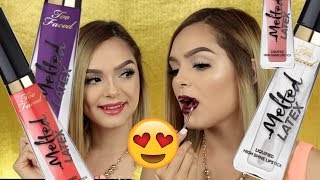 Too Faced Melted Latex Lip Gloss Swatches | A1DeLaTorre