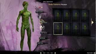 Guild Wars 2 Sylvari Gameplay Mesmer - Customizing a Character and Opening Cinematic
