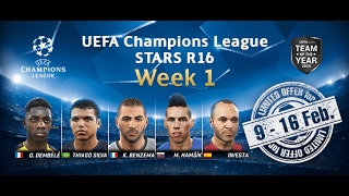 PES 2017 MYCLUB - COPA DO DESAFIO ONLINE + BALL OPEN UEFA CHAMPIONS LEAGUE STARS R16