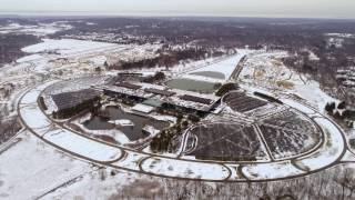 Bell Labs Holmdel Complex Drone Point of View Winter 2017