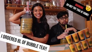 Drinking 4L of Bubble Tea in 5 Hours | itscelinemarie