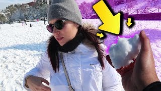 PALLE DI NEVE SU MIA MOGLIE- NEVE A ROMA 26/02/2018