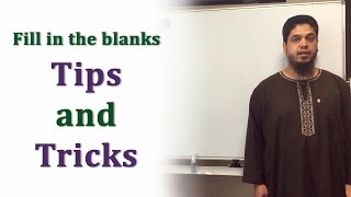 PTE Fill in the Blanks Tips and Tricks