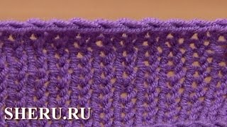 Вязание спицами Урок 7 способ 7 из 12 Закрытие петель с помощью крючка