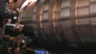 BIG LATHE.  HEAVY ENGINEERING. WELD REPAIRED ROLL