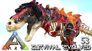 ARK: SURVIVAL EVOLVED - ALPHA CYBORG TREX & TEK MOSA E53 !!! ( ARK EXTINCTION CORE MODDED )