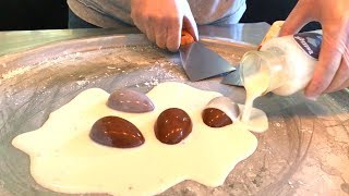 Ice Cream Rolls | kinder surprise eggs / kinder chocolate ice cream with unboxing toy by rolling ice