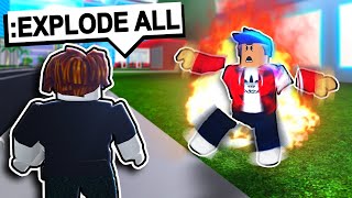 This NOOB used ADMIN COMMANDS to BULLY US! (Roblox Mad City)