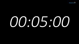 5 Minutes Countdown Timer with Alarm Sound Free Download