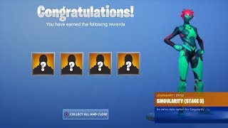 HOW TO UNLOCK THE SINGULARITY SKIN ALL STAGES IN FORTNITE!