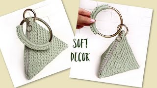 Клатч крючком | Сумка ПИРАМИДА крючком | Crochet bag (english subtitles, subtítulos en español)